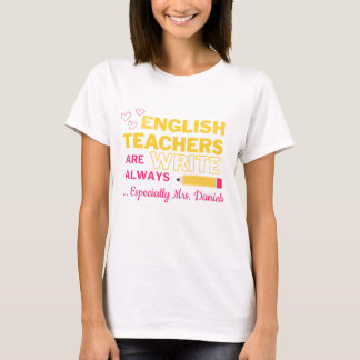 Aanpasbaar shirt voor Engelse leraren