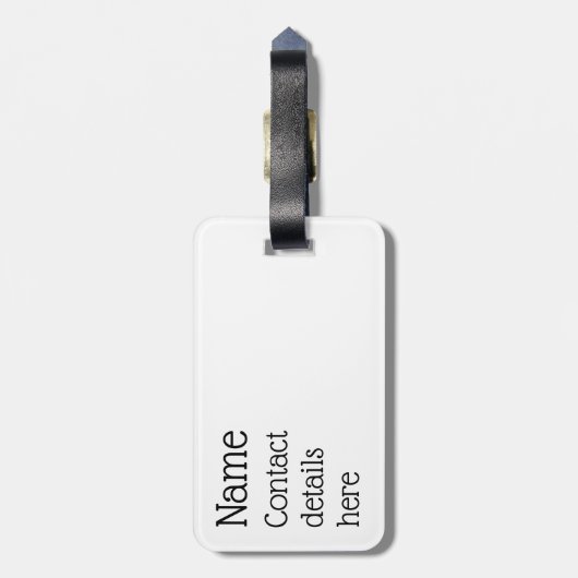 Aanpasbaar ski-Bagagelabel Bagagelabel (Achterkant verticaal)