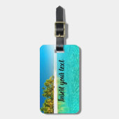 Aanpasbaar strandzicht bagagelabel (Voorkant verticaal)