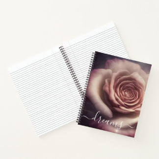 Aanpasbaar Vintage Roze Roos Droomjournaal Notitieboek