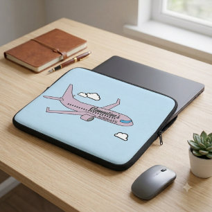 Aanpasbaar vliegtuig laptop sleeve