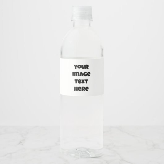 AANPASBAAR WATERFLES ETIKET MAAK JE EIGEN (Voorkant)
