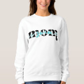 Aanpasbaar zwemmoeder sweatshirt (Voorkant)