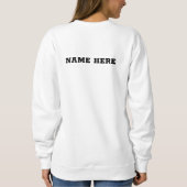 Aanpasbaar zwemmoeder sweatshirt (Achterkant)