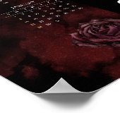 Aanpasbare 2023 Gotische stijl kalender Poster (Hoek)