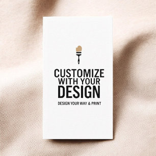 Aanpasbare 2x3.5" lege bedrijfskaart klein visitekaartje
