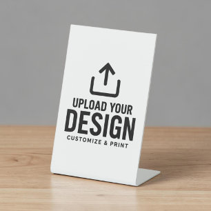 Aanpasbare 4x6" lege zakelijke displaybord reclamebord met voetstuk