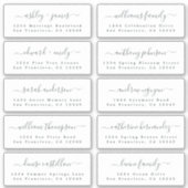 Aanpasbare adreslabels voor huwelijksgasten sticker (Voorkant)