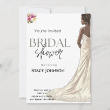 Aanpasbare Afro-Amerikaanse Bruid Bridal Shower