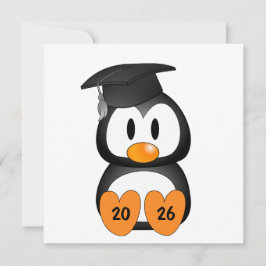 Aanpasbare Afstudeer Pinguïn Kaart