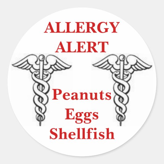 Aanpasbare allergie stickers (Voorkant)