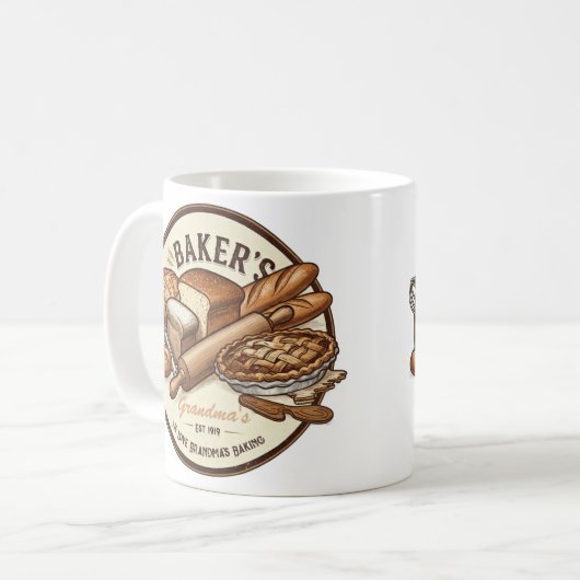 Aanpasbare Baker's Mok (Voorkant links)