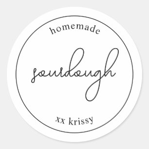 Aanpasbare bakkerij-cadeaustickers ronde sticker