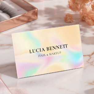Aanpasbare Beauty Salon Card met Wimpers & Glamo Visitekaartje