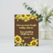 Aanpasbare bemoedigende Bijbeltekst Briefkaart (Staand voorkant)