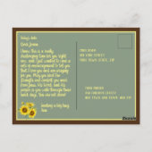 Aanpasbare bemoedigende Bijbelvers Briefkaart (Achterkant)