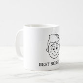 Aanpasbare Beste Baas Ooit Mok (Voorkant links)