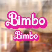 Aanpasbare Bimbo Raamsticker (Vel 2)