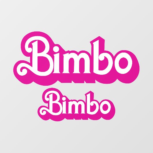 Aanpasbare Bimbo Raamsticker (Vel)