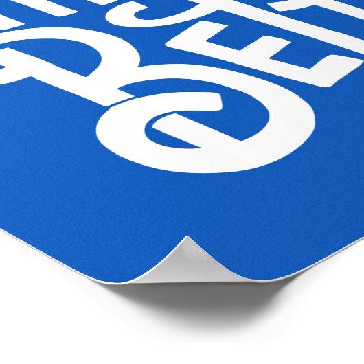 Aanpasbare Blauwe Poster 'Oefening Maakt Beter' (Hoek)