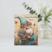 Aanpasbare bloemensierillustratie briefkaart (Staand voorkant)