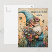 Aanpasbare bloemensierillustratie briefkaart (Voorkant / Achterkant)