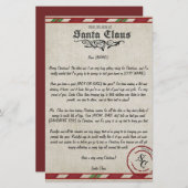 Aanpasbare brief van de Kerstman (Voorkant / Achterkant)