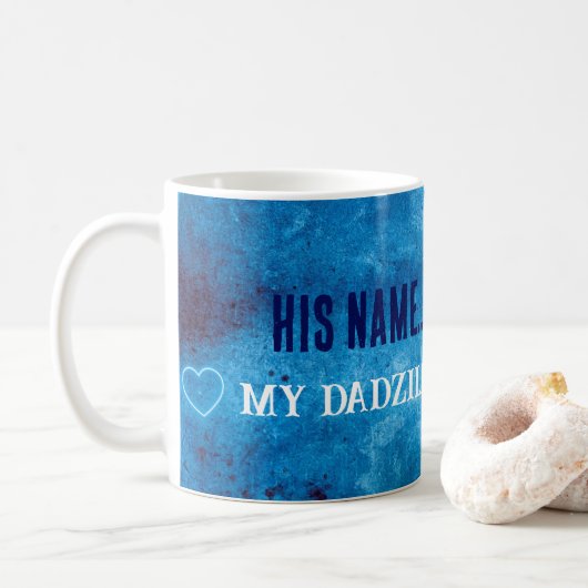 Aanpasbare Cadeaus Vaderdag Dadzilla Mok (Met donut)