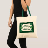 Aanpasbare canvas tassen - shamrocken (Voorkant (product))