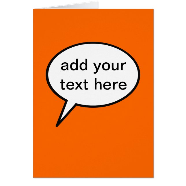 aanpasbare cartoon spraakballon (Voorkant)