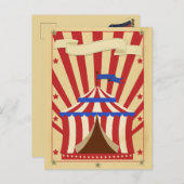 Aanpasbare Circus Briefkaart (Voorkant / Achterkant)