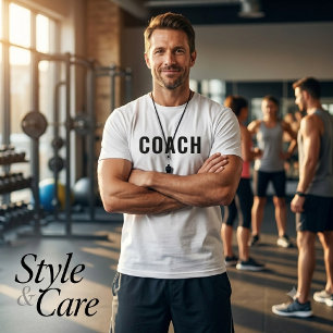 Aanpasbare COACH-tekststatement T-shirt