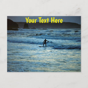 Aanpasbare Cornwall surfen Briefkaart
