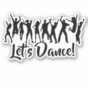 Aanpasbare dansers sticker