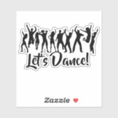 Aanpasbare dansers sticker (Vel)