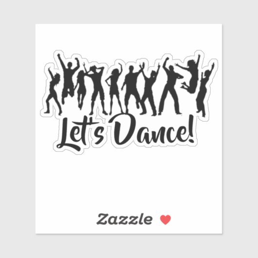 Aanpasbare dansers sticker (Vel)