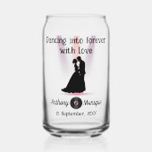 Aanpasbare Disco Bruiloft Blikvorm Glas (Voorkant)