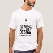 Aanpasbare Eenvoudige Witte Zakelijke Bedrijfs- T-shirt (Voorkant)