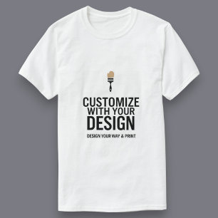 Aanpasbare Eenvoudige Witte Zakelijke Bedrijfs- T-shirt