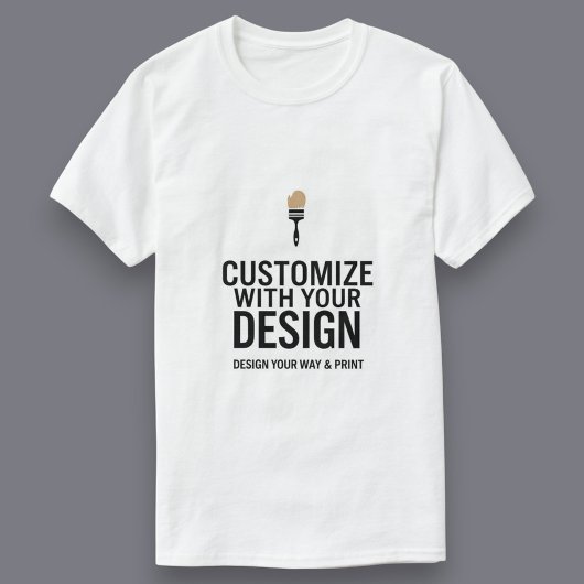 Aanpasbare Eenvoudige Witte Zakelijke Bedrijfs- T-shirt