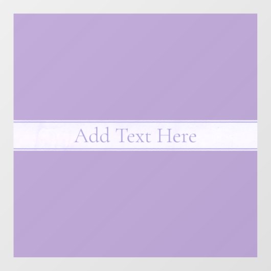 Aanpasbare Elegante Licht Lavendel Paars Raamsticker (Vel)