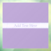 Aanpasbare Elegante Licht Lavendel Paars Raamsticker (Vel 3)