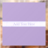 Aanpasbare Elegante Licht Lavendel Paars Raamsticker (Vel 2)