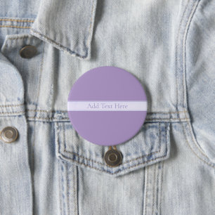 Aanpasbare Elegante Licht Lavendel Paars Ronde Button 7,6 Cm