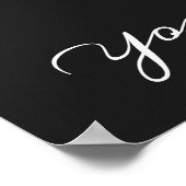 Aanpasbare Elegante Vintage Bloemige Rode Anjer Poster (Hoek)