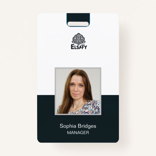 aanpasbare Employee ID Kaart Badge (Voorkant)
