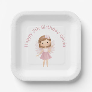 Aanpasbare Fairy Happy Birthday Papieren Bordje