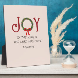 Aanpasbare familienaam Christmas Joy to the Fotoplaat