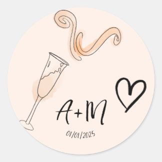 Aanpasbare Feeststicker Ronde Sticker