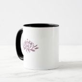 Aanpasbare Flaming Lotus Bloem Mok (Voorkant links)